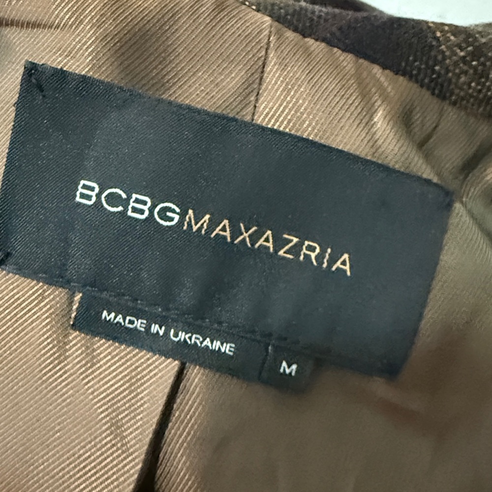 BCBGMaxAzria Tan and Brown Blazer - Picture 6 of 11